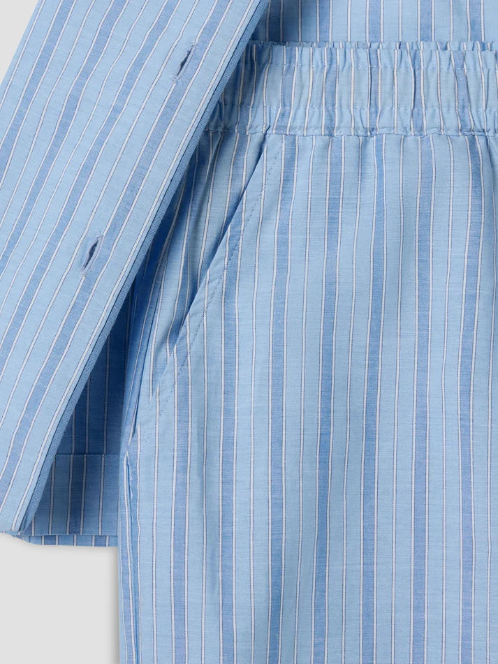 Favourite Stripe Cotton Cropped Trouser Set